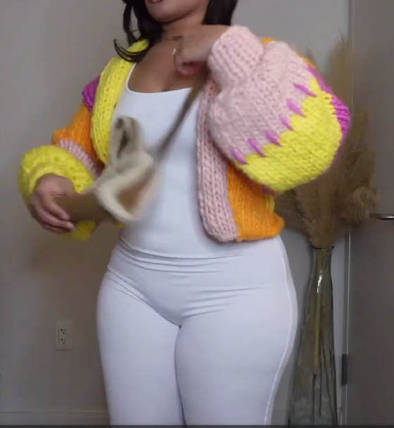 Camille Chunky Knit Color Block Cardigan