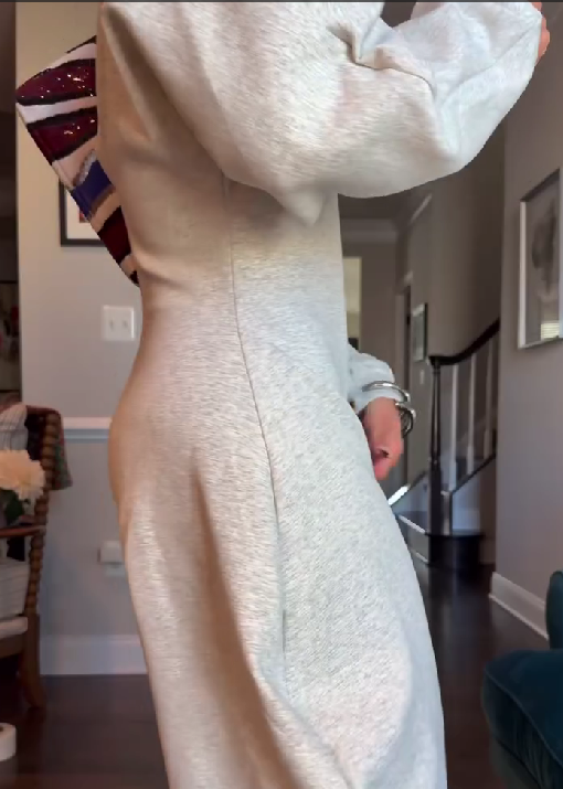 Deep V Neck Long Sleeve Shapely Jumpsuit