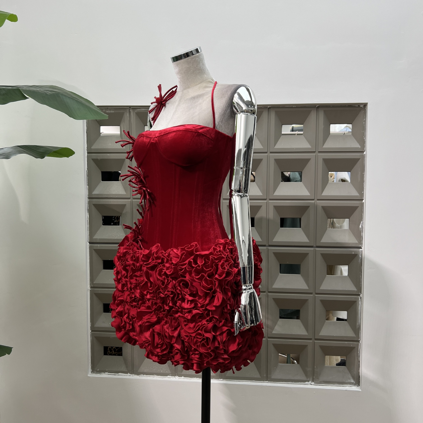 Multi-Layered 3D Flower Skirt