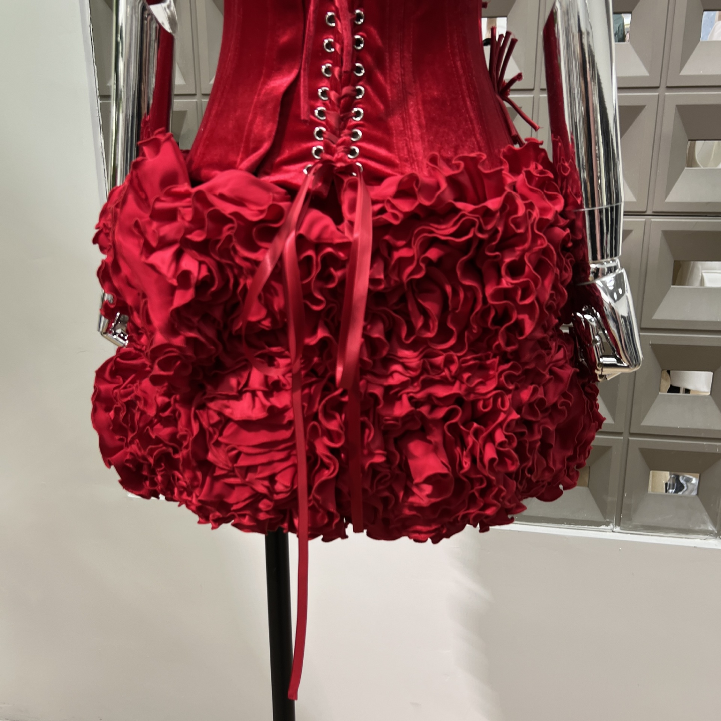 Multi-Layered 3D Flower Skirt