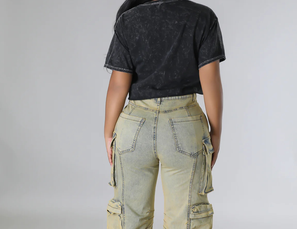 Washed Distressed Printed T-shirt