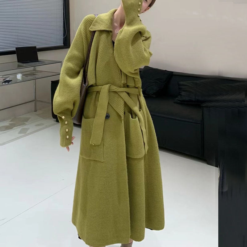 The Chic Knit Trench Coat Cardigan