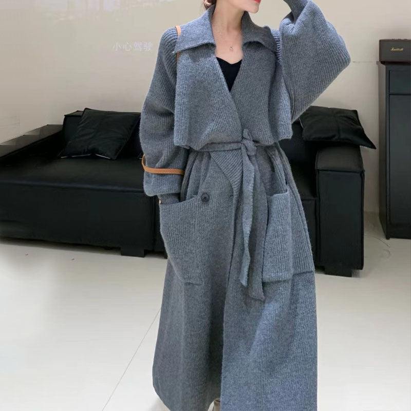 The Chic Knit Trench Coat Cardigan