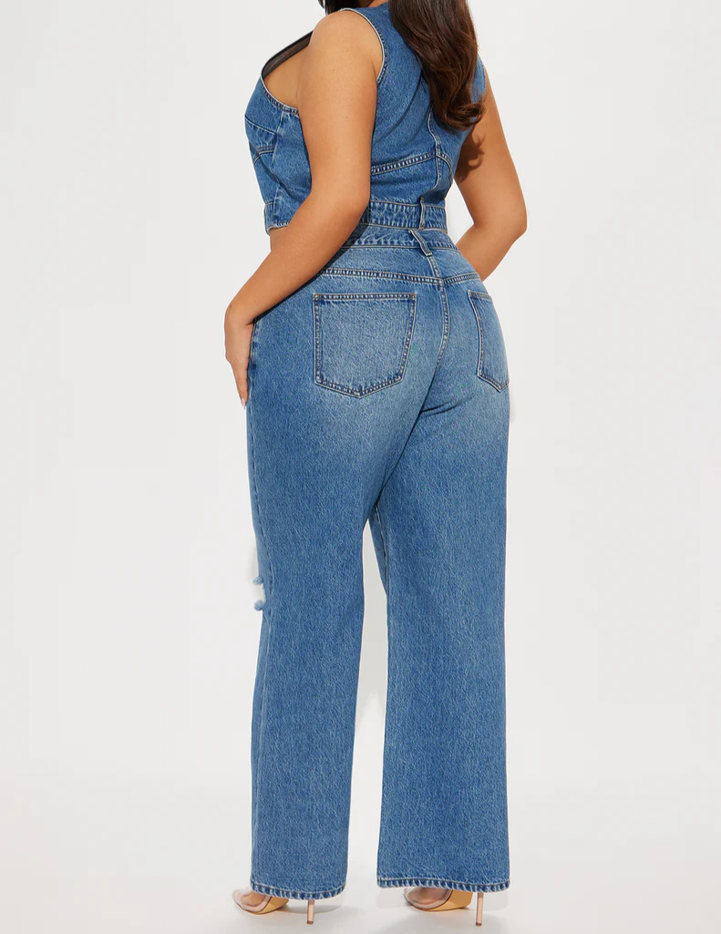 Bad Attitude Denim Pant Set