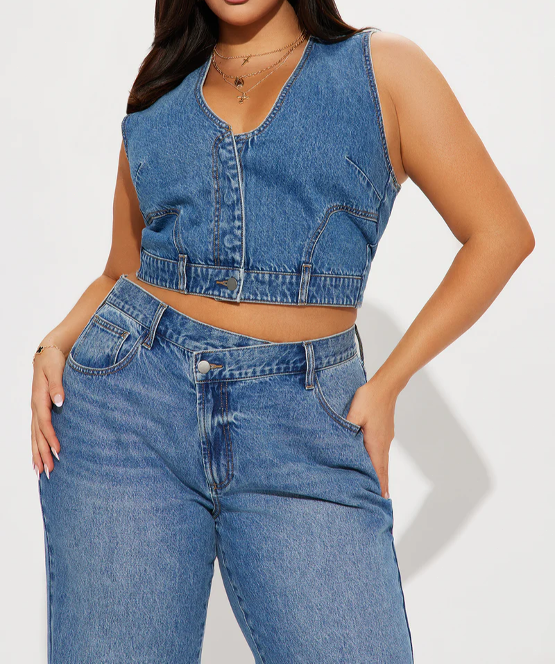 Bad Attitude Denim Pant Set