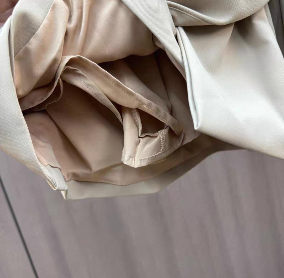 Pleated Ribbon Hip Skirt