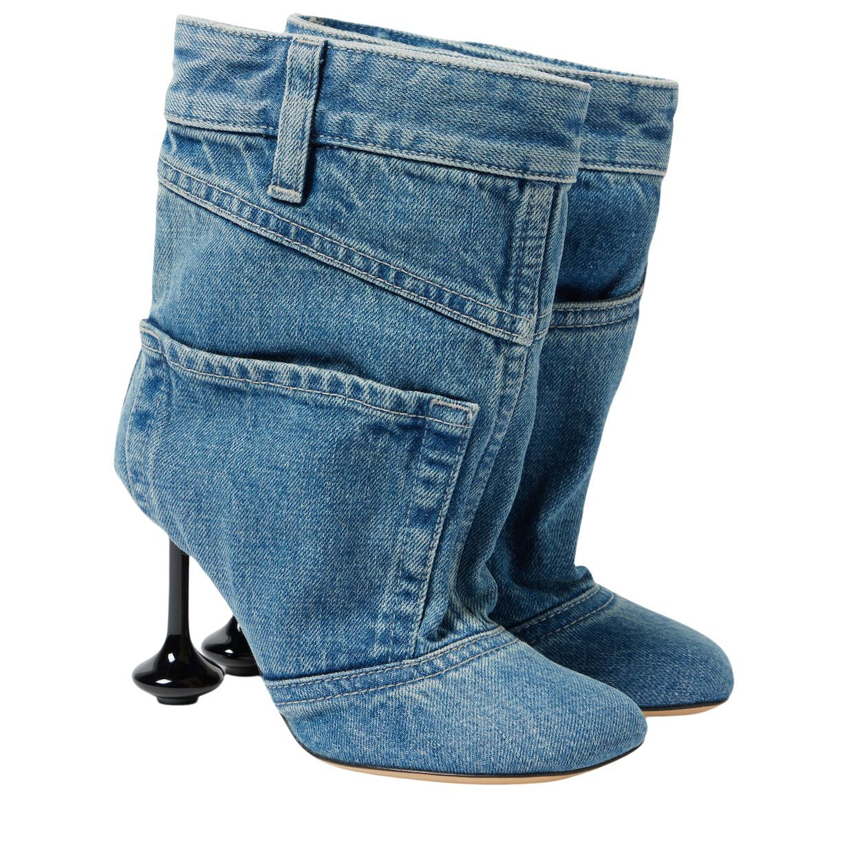 Shaped Square Toe Cowboy Boots