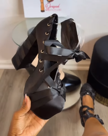 Custom Strappy Platform Ballet Heels