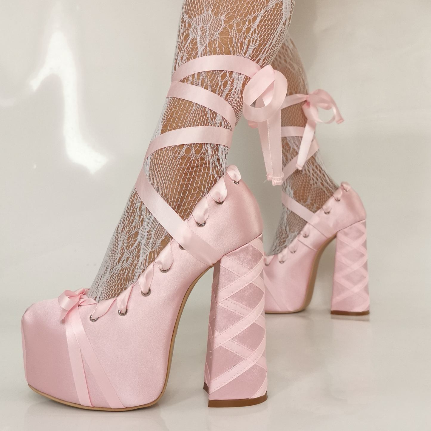 Custom Strappy Platform Ballet Heels