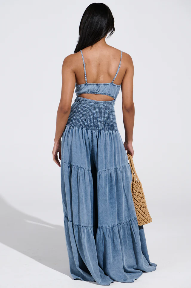 Boho Denim Jumpsuit