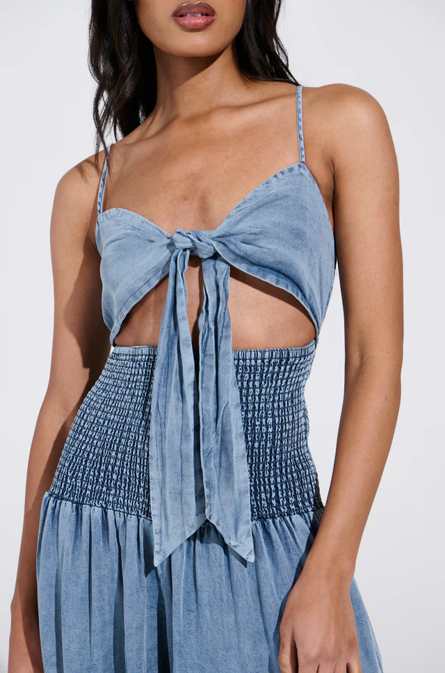 Boho Denim Jumpsuit