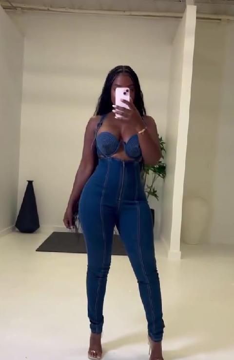 The Denim Swirl Suspender Set