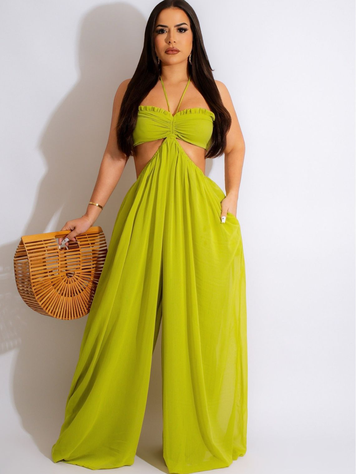 The Kiwi Cut Out Flow Jumpsuit