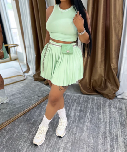 Perfect Timing Skirt Set