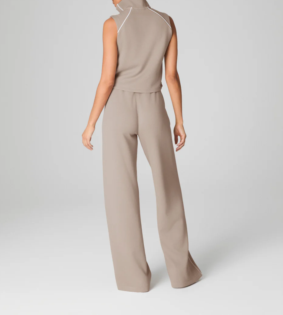 Sleeveless Mockneck Jumpsuit