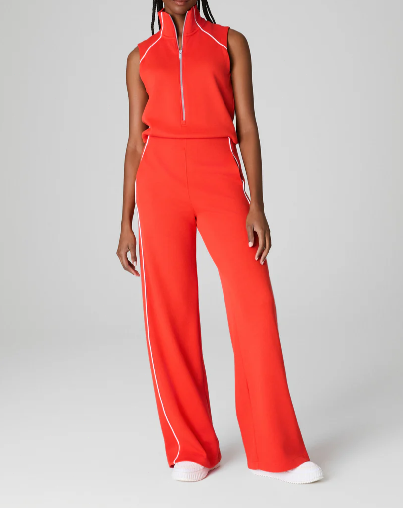 Sleeveless Mockneck Jumpsuit