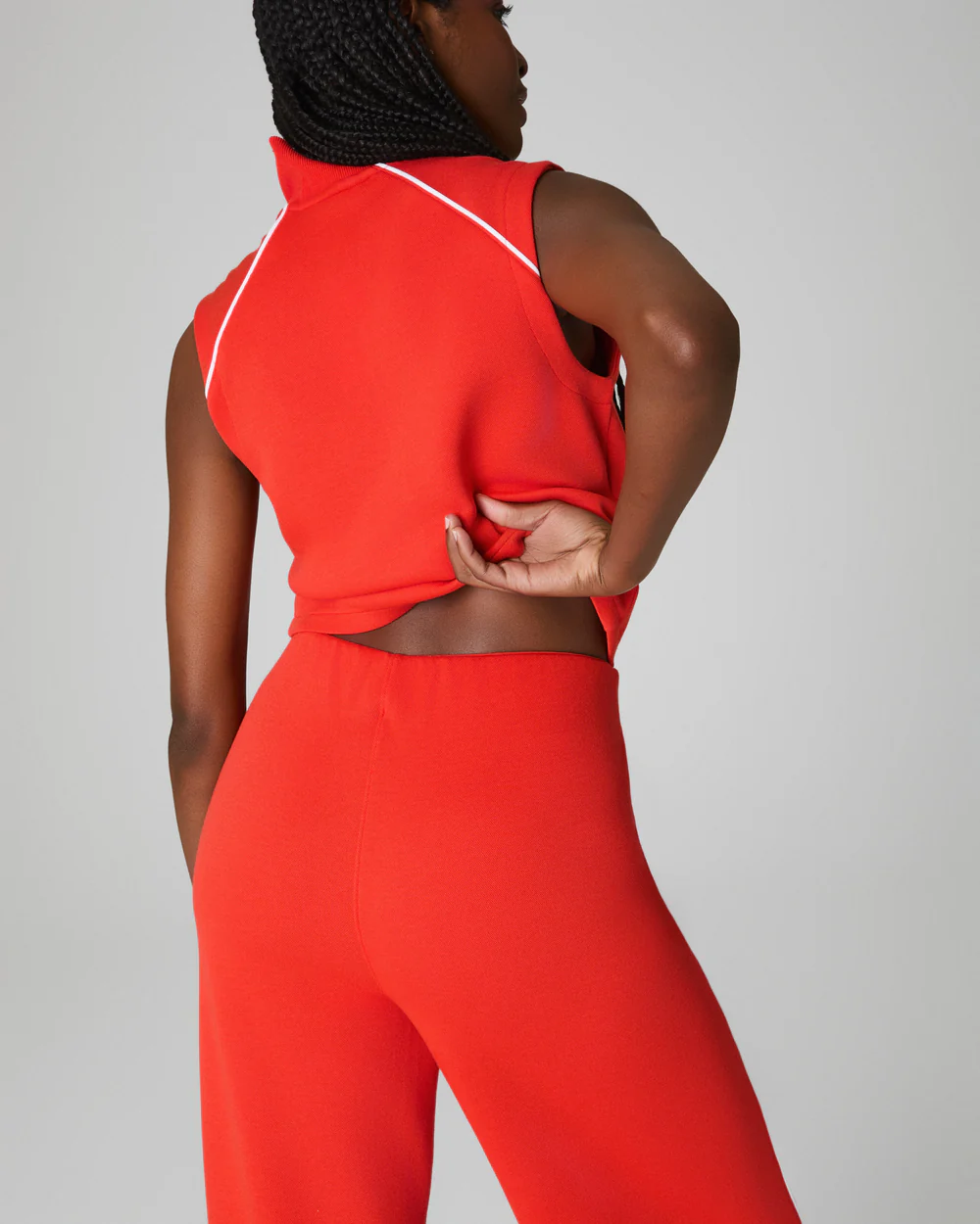 Sleeveless Mockneck Jumpsuit