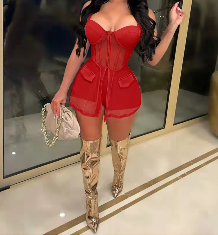 Romper Two-Piece Sexy Clubwear