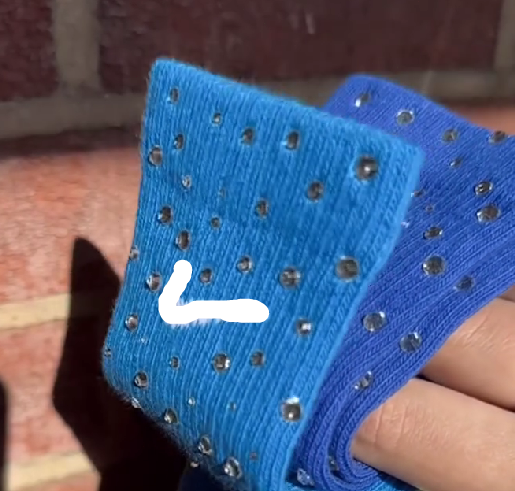 Clear Crystal Multi-Color Sock