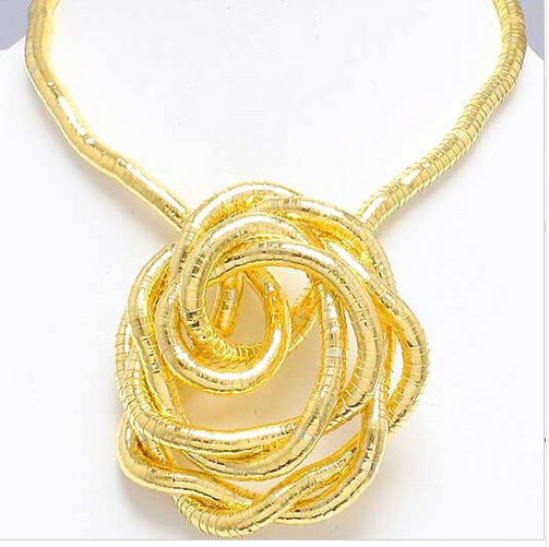 Wrap-Around Flexible Snake Bone Necklace