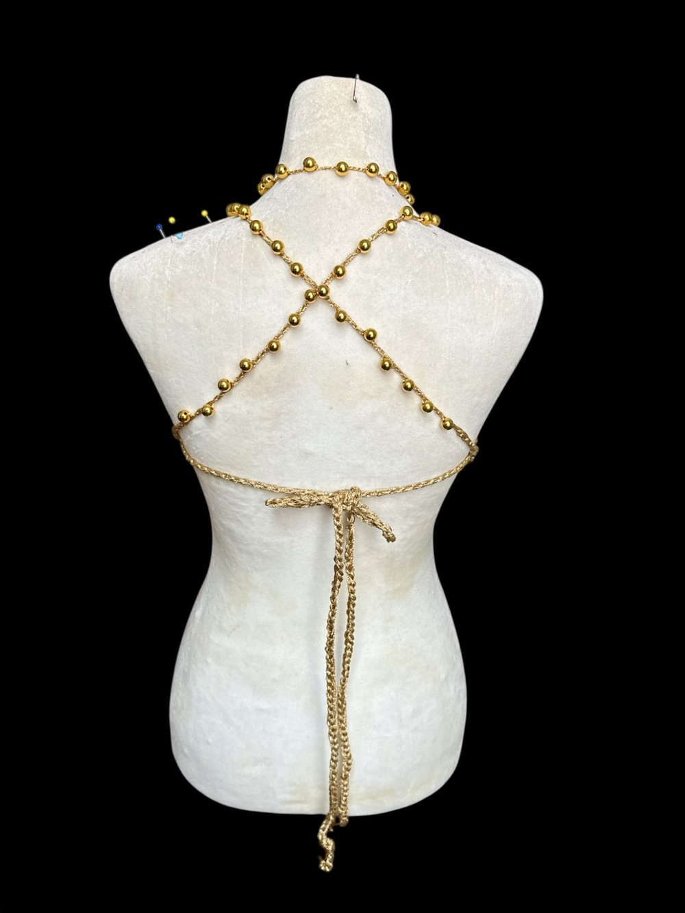 Gold Sequin Bralette & Maxi Skirt