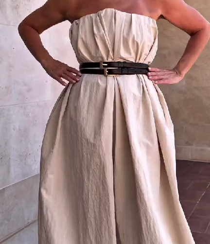 Bud-Shaped Bandeau Jumpsuit