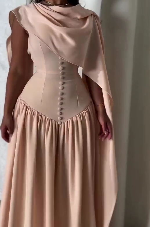 Summer Satin French Dress