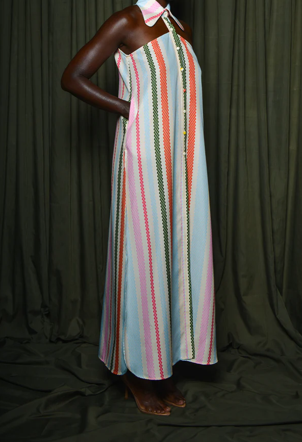 Signature Diamond Stripe Shirt Dress