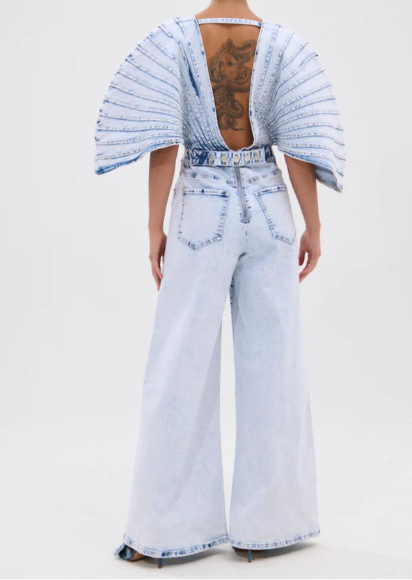 Born To Stand Out Denim Jumpsuit