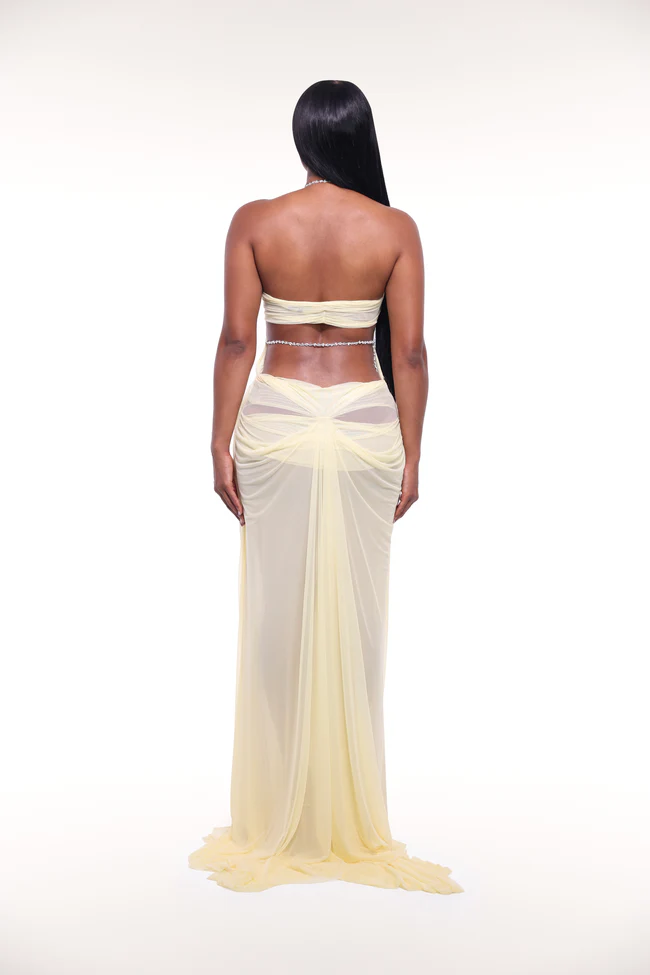 Naia Butter Yellow Maxi Dress