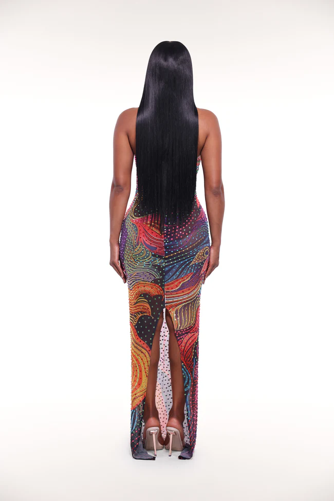Mirage Multi Colored Maxi Dress