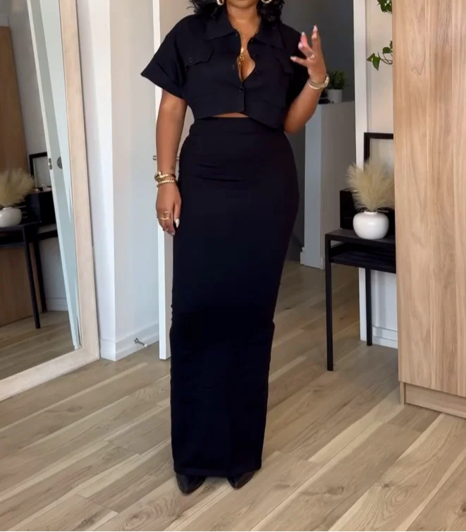 Davenport Top & Skirt Set