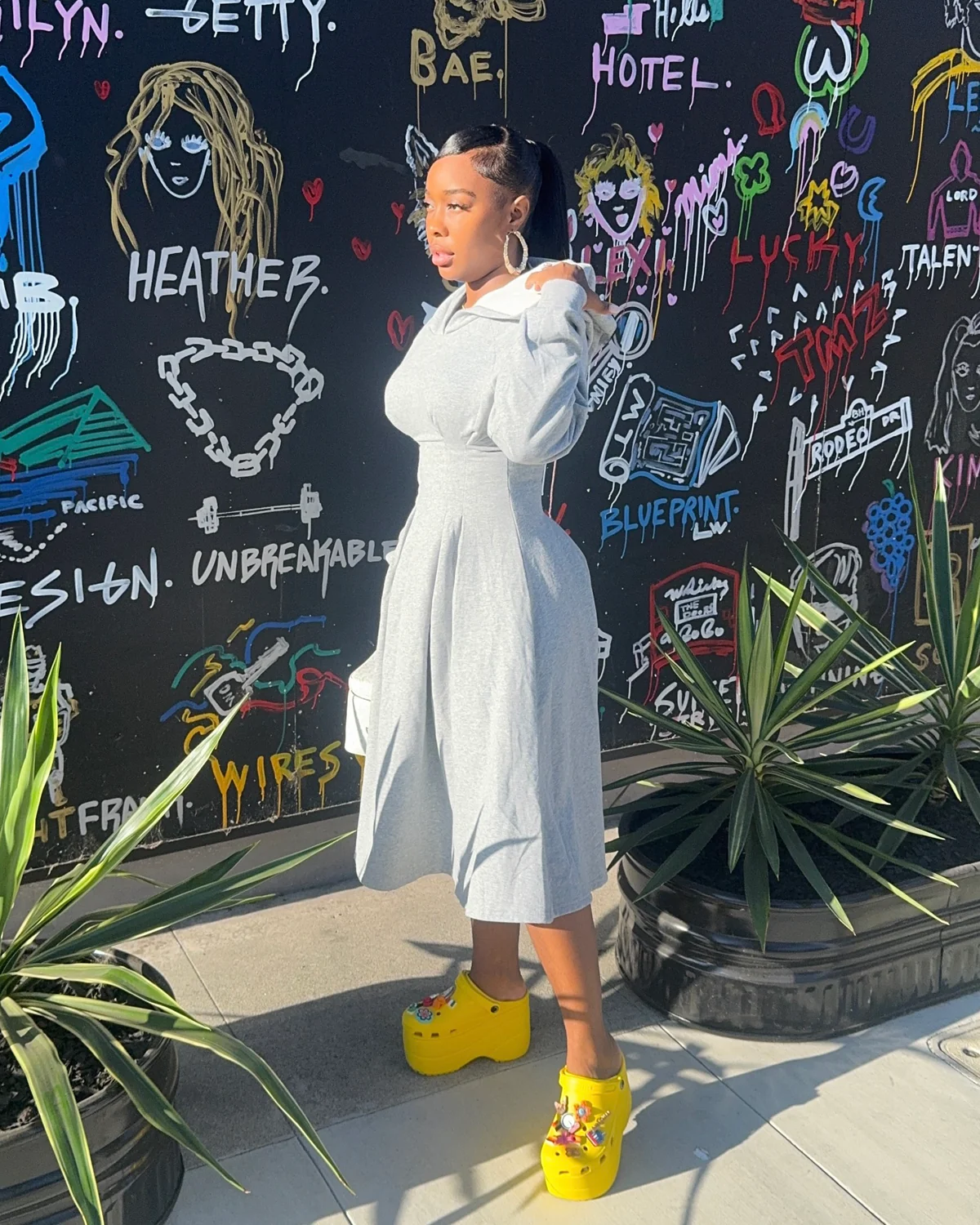 Street Chic Midi Dress