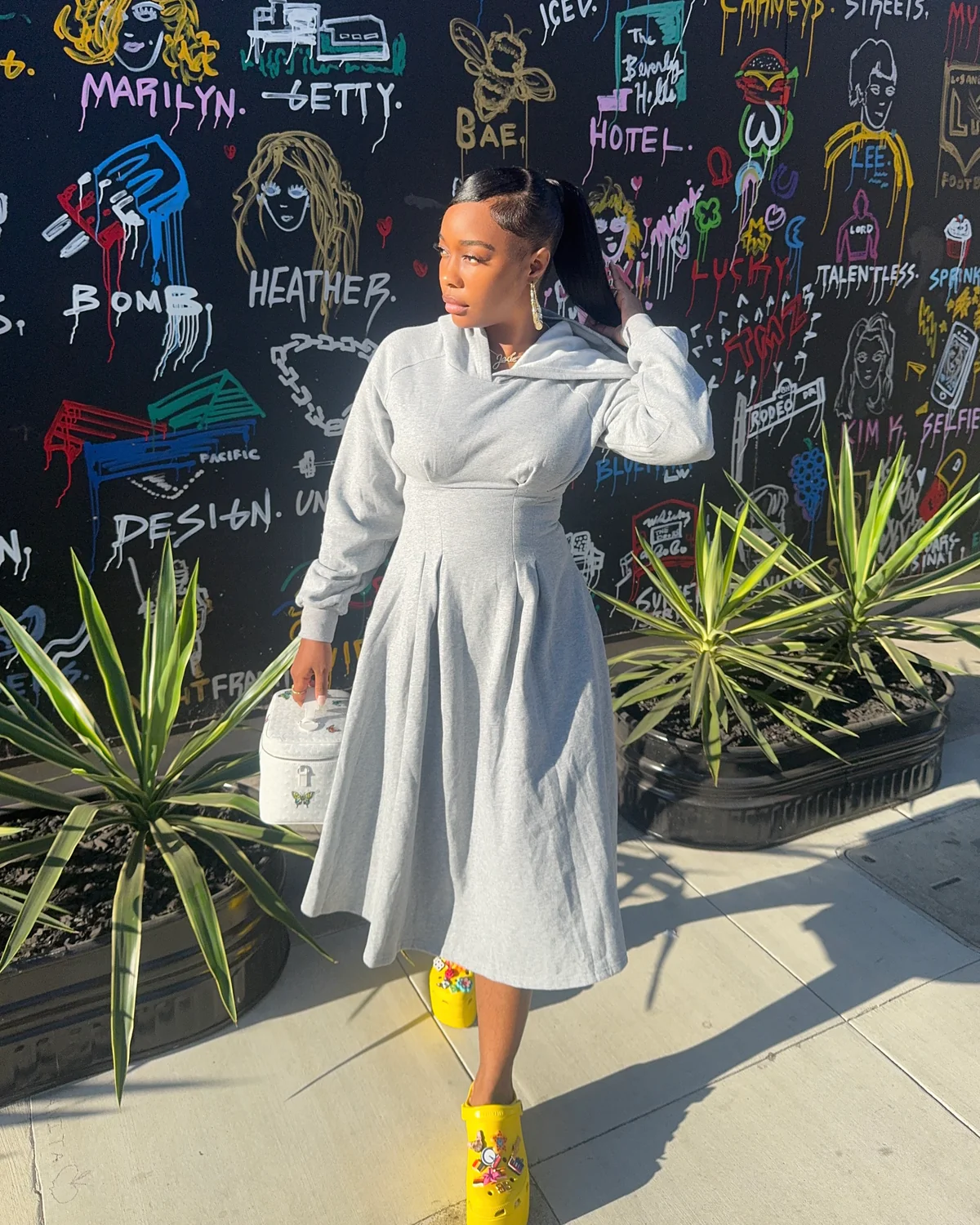 Street Chic Midi Dress