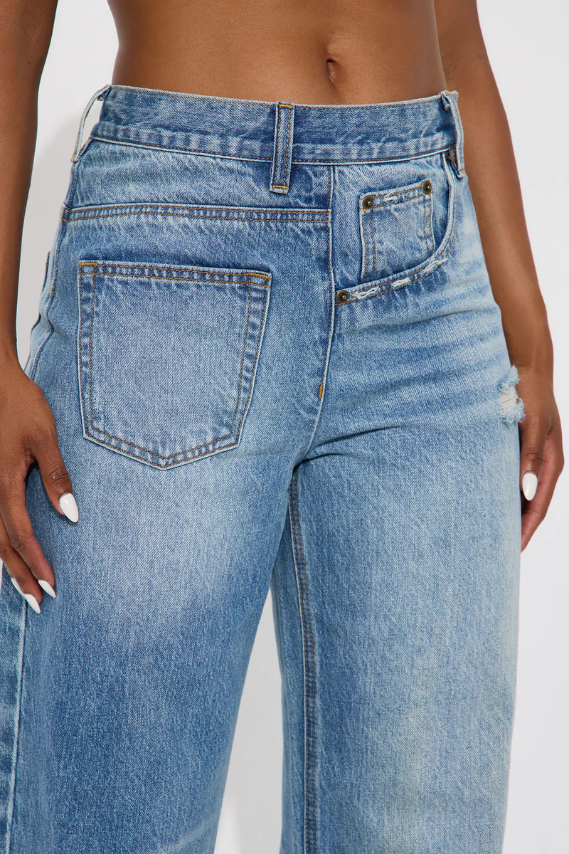 Look Sideways Wide Leg Jeans