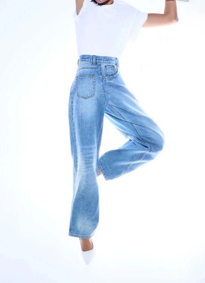 Look Sideways Wide Leg Jeans