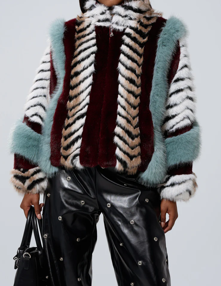 Have It All Paneled Fur Coat