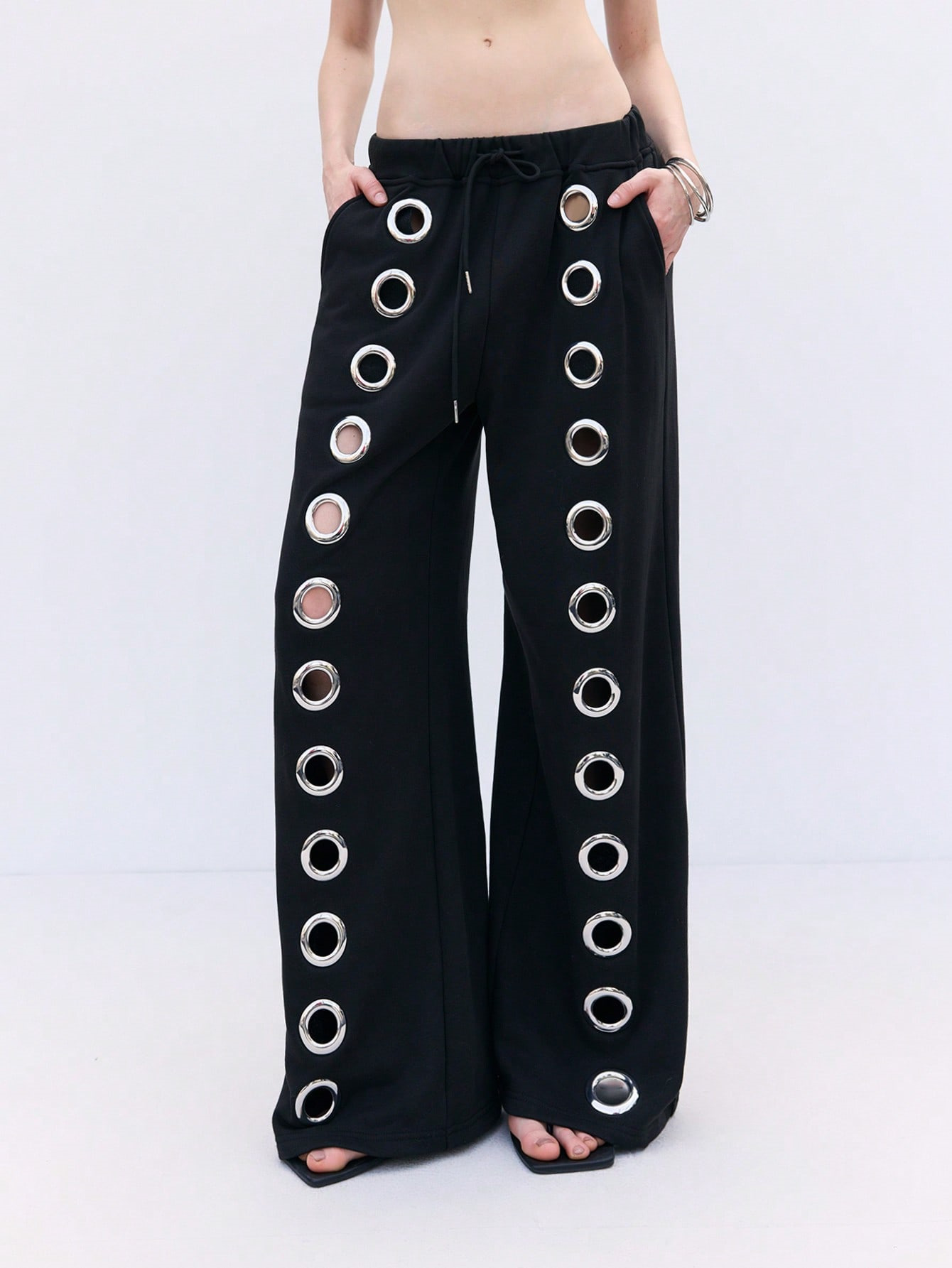 Hollowed Unisex Zip-Up Sweatshirt & Pants Set