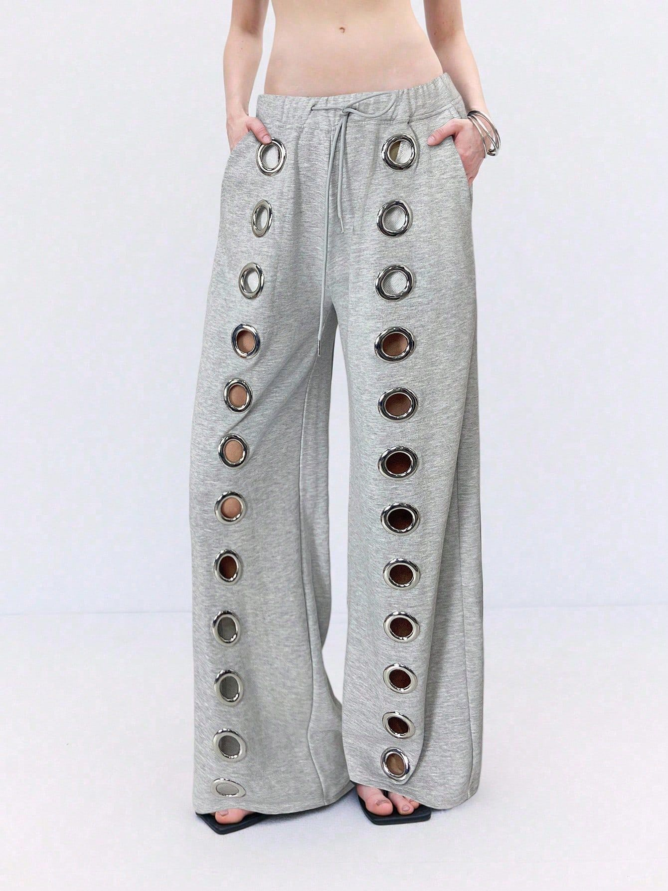 Hollowed Unisex Zip-Up Sweatshirt & Pants Set