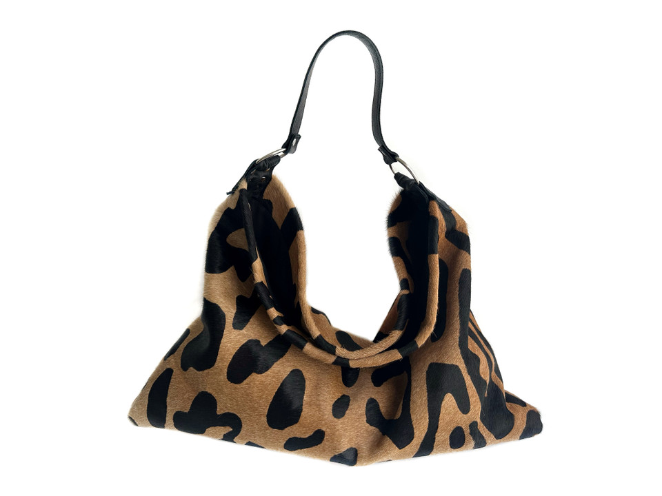 Delta Shoulder Jaguar Print Bag