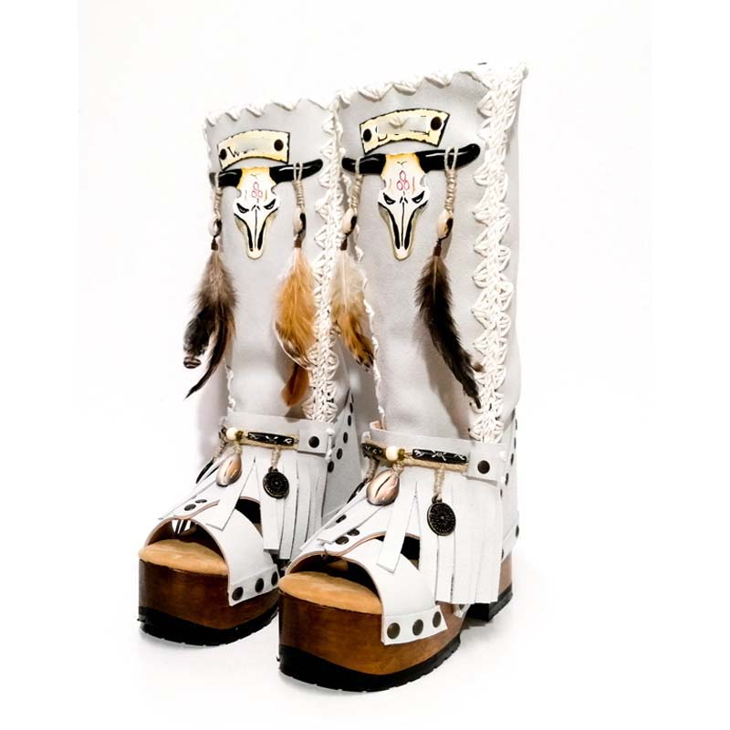 Handmade Platform Sandals Boots