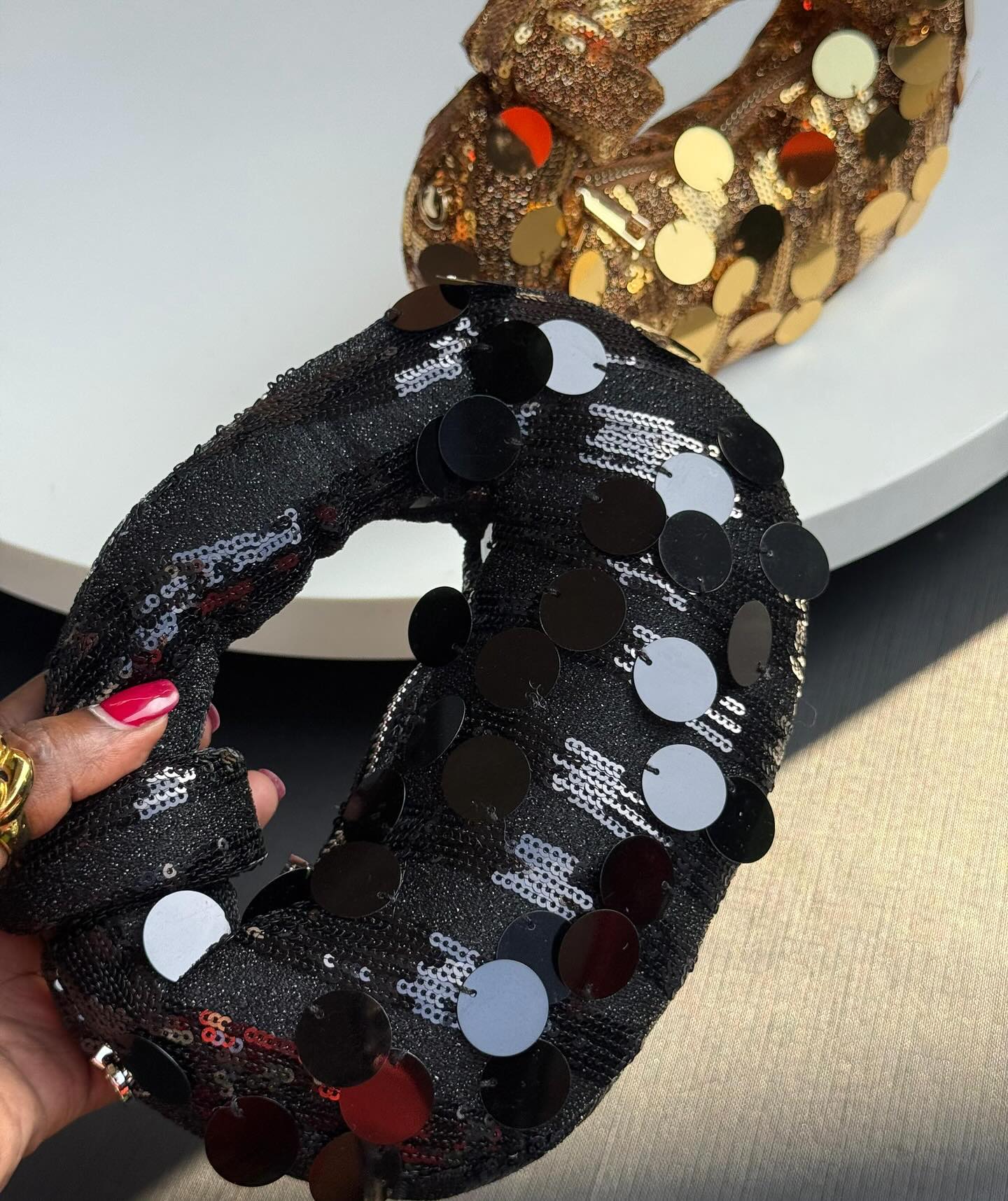 Sequin Dazzle All Night Clutch
