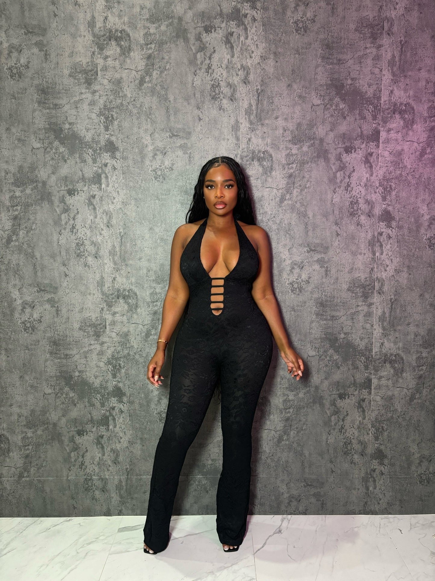 Black Lace Jumpsuit