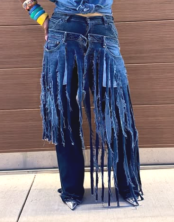 The Fab Fringe Skirt Jeans