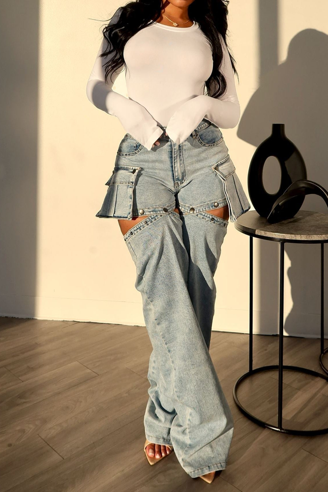 Snap Me Detachable Pocket Jeans jeans EDGE