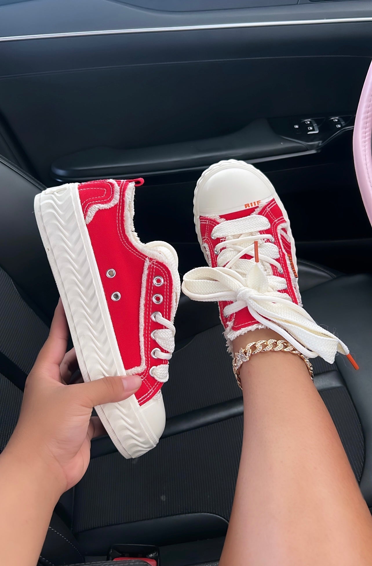 viral distressed sneakers image 1