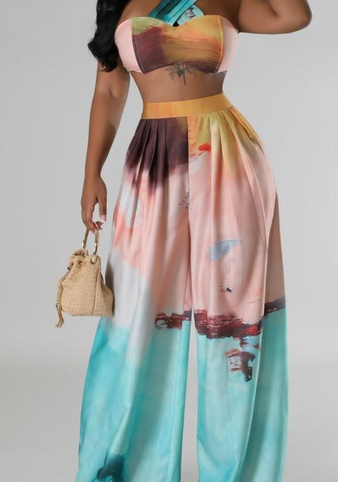 The Chic Floral Pants 2pc Set