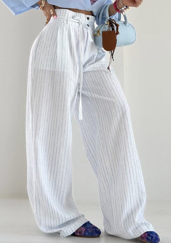 High Waist Wide Leg Cool Pants