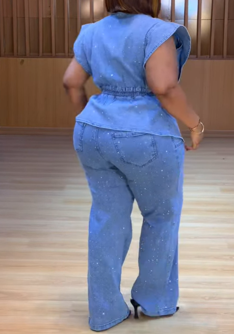 Dazzle Casual 2pc Denim Set