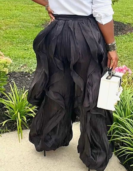Chic Breezy Organza Pants